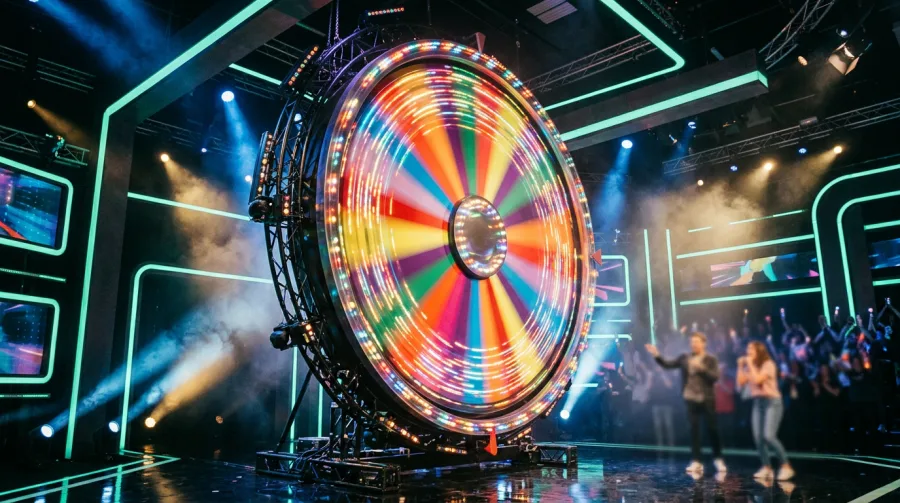 Interactive live game shows and wheel formats